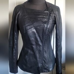 Danier womans Black Leather Jacket